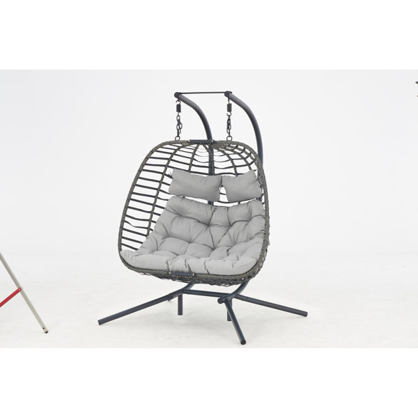 Dakota Fields Ginevra Double Egg Chair with Stand Wayfair Canada